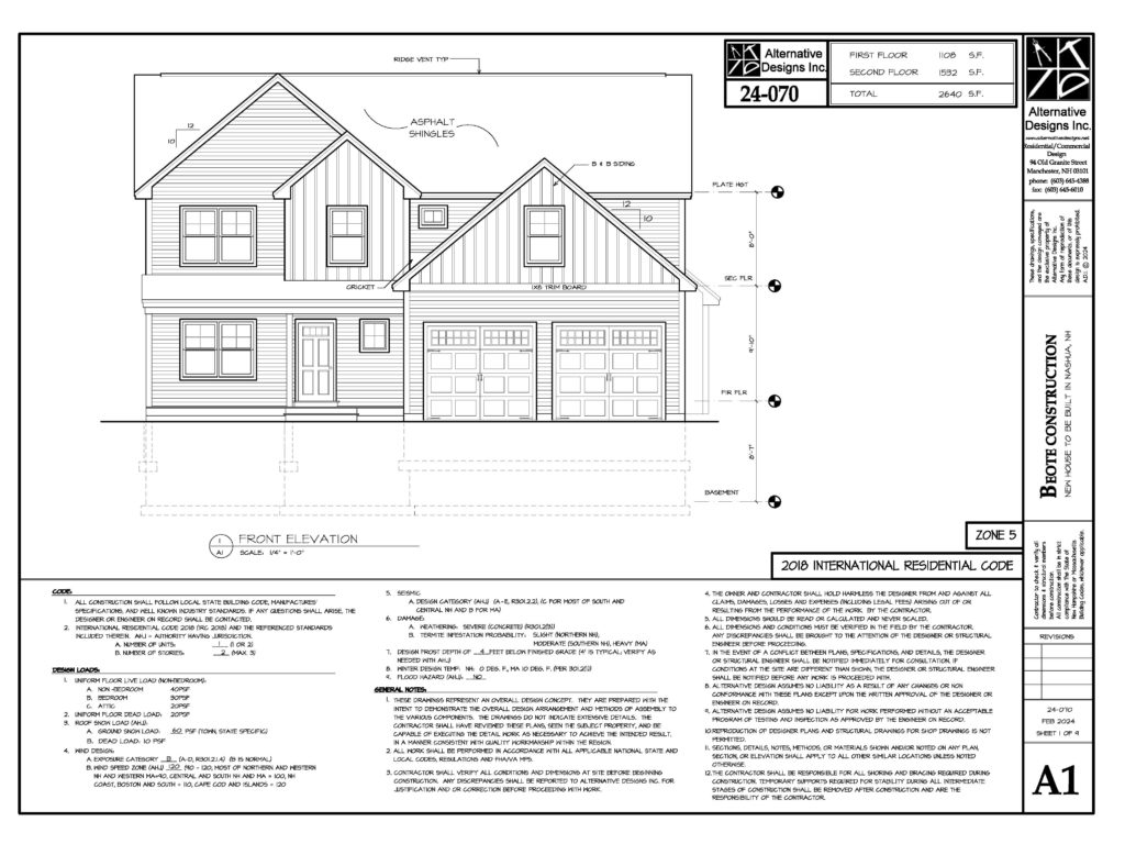 Tucker Mill Road Front Elevation